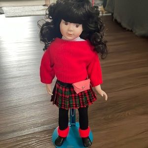 Marian Yu Designs Vintage Porcelain Doll Size 16”